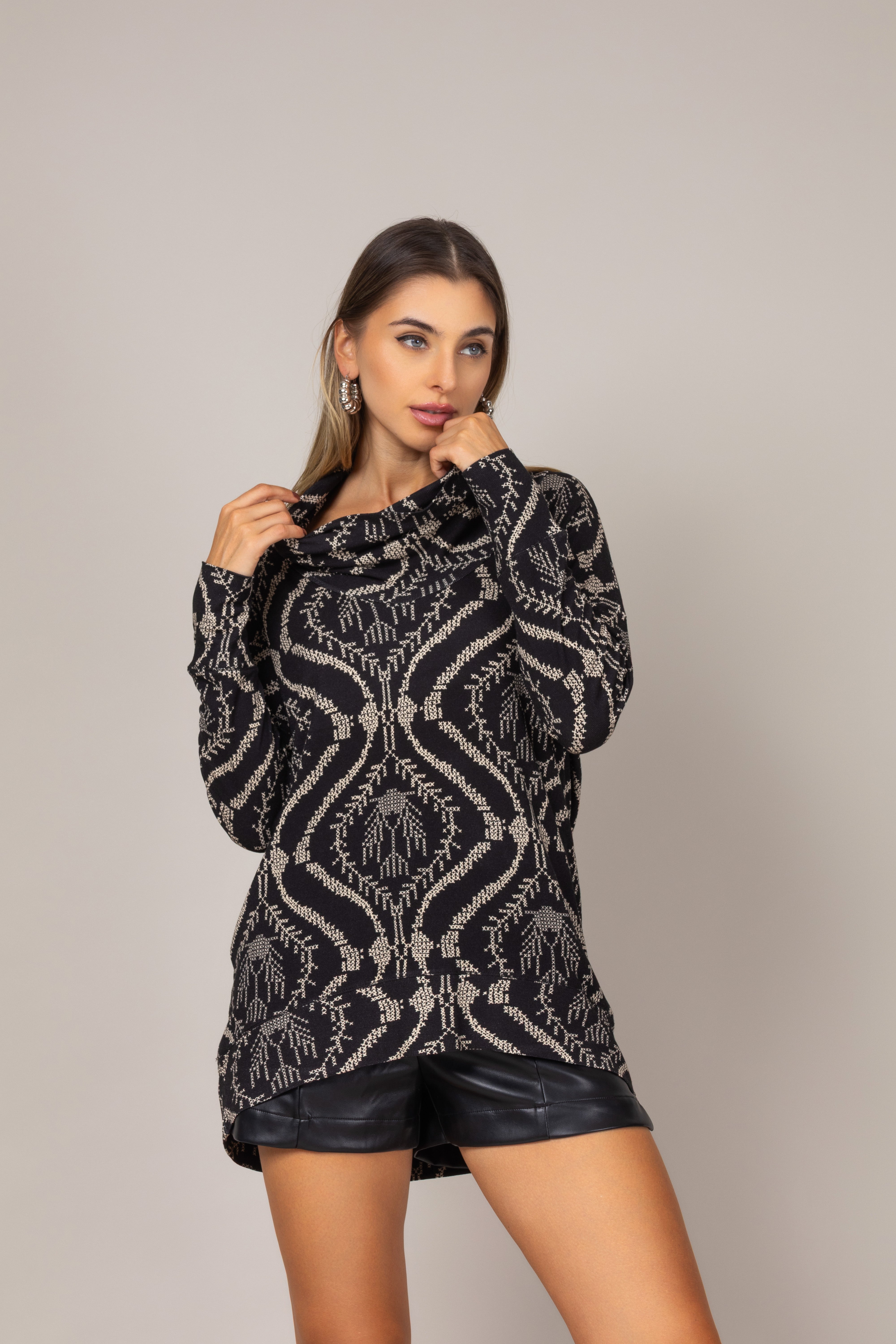 Blusa Gola Boba Jaspe